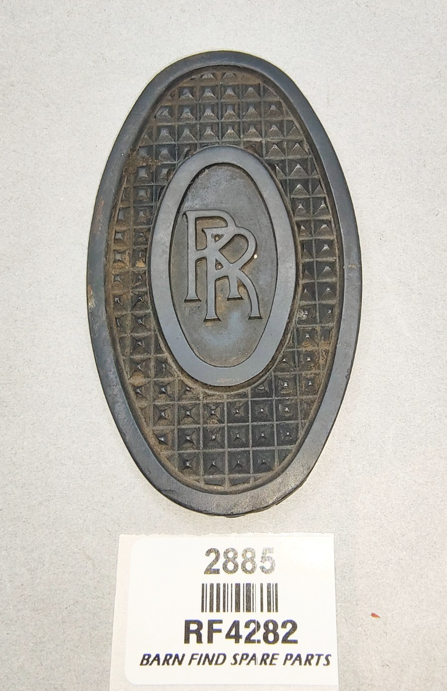 Original Rolls-Royce RR clutch & brake pedal rubber OVAL, used RF42820