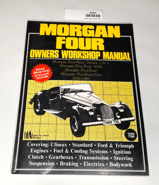 Morgan Four Owners Workshop Manual 1936-1981 (Paperback) Brooklands0