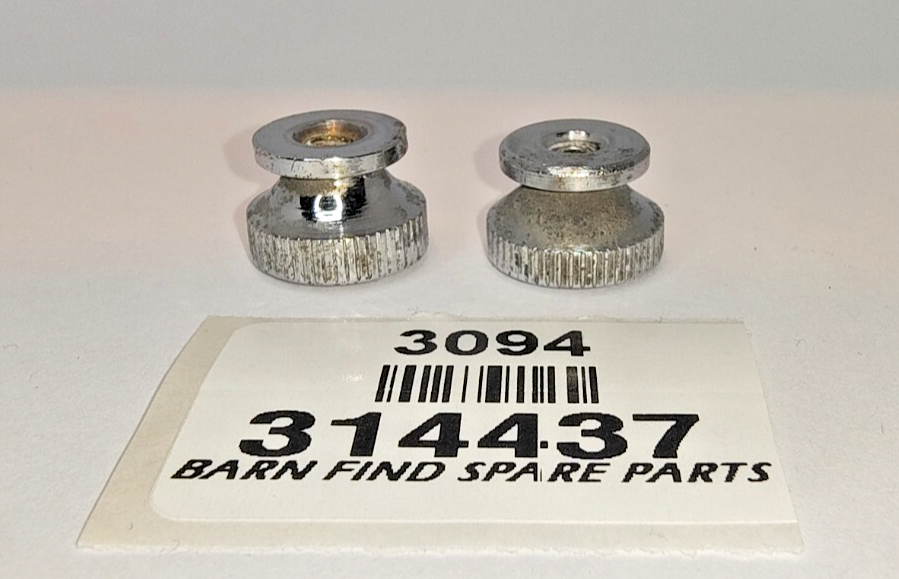 Used Lucas Chrome Switch Panel knob 314437  suits Jaguar + other makes sold each5