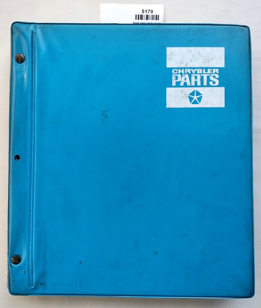 Original Chrysler folder with two Hillman  HB BC  parts list books 1967, 19680