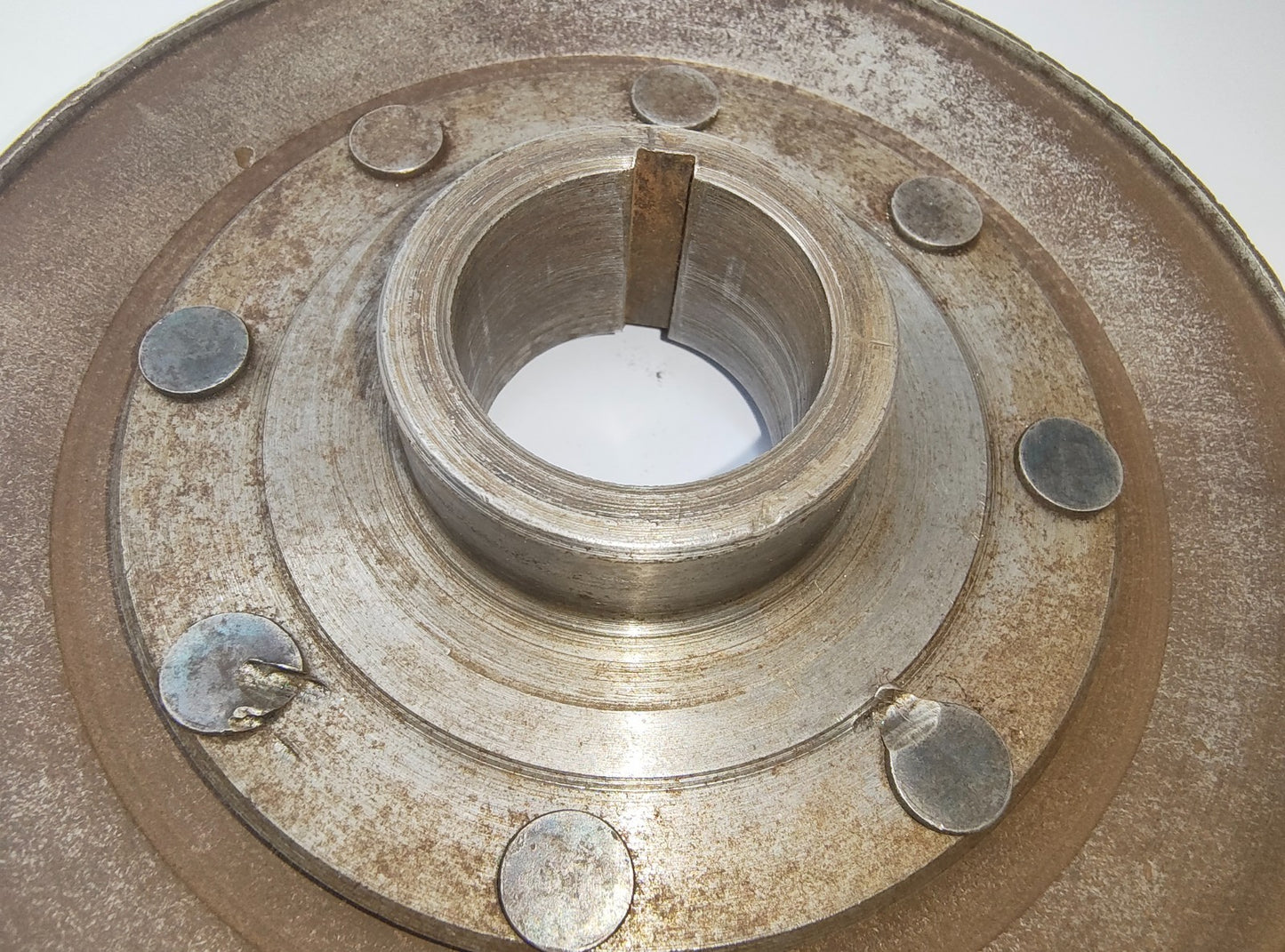 MG CRANKSHAFT PULLEY Genuine 3 part Pressed steel & Riveted type 460450 /12H7722