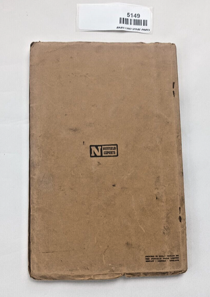Operation Manual for the MORRIS TEN-FOUR Series "M" Export Edition9