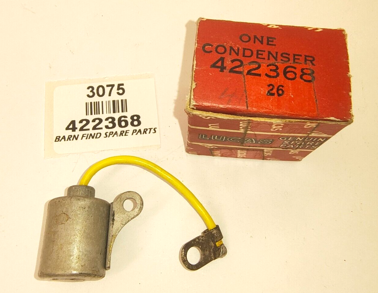 Lucas New Old Stock Condenser in Original Box  422368 alt part number 544130061