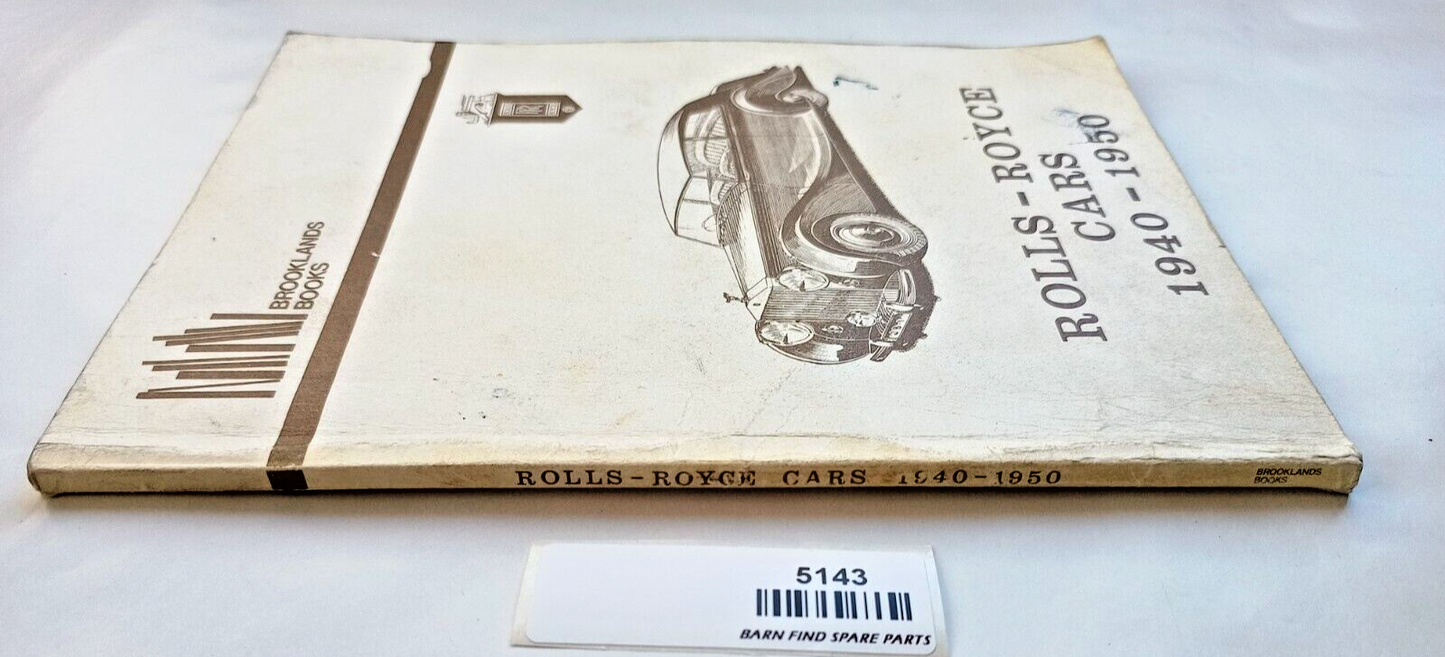 Rolls-Royce Cars 1940-1950 Brooklands Books original vintage softcover10
