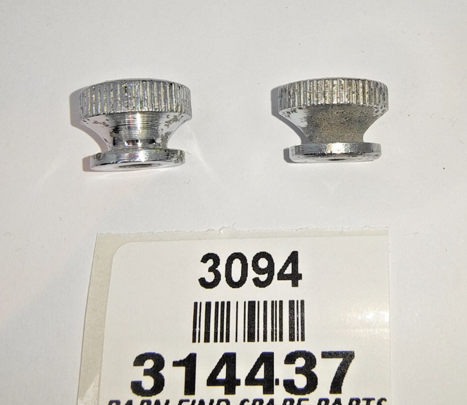 Used Lucas Chrome Switch Panel knob 314437  suits Jaguar + other makes sold each3
