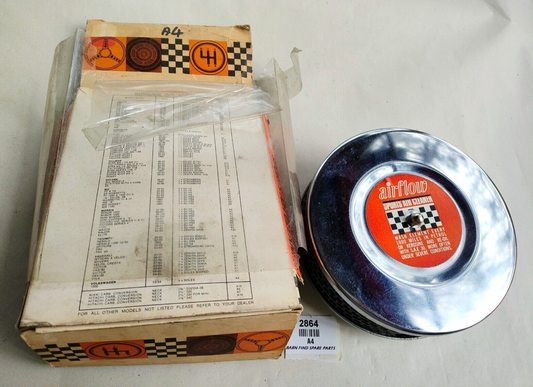 Vintage Air Flow 5 1/2" sports pancake air filter suits single solex A4 New Old0