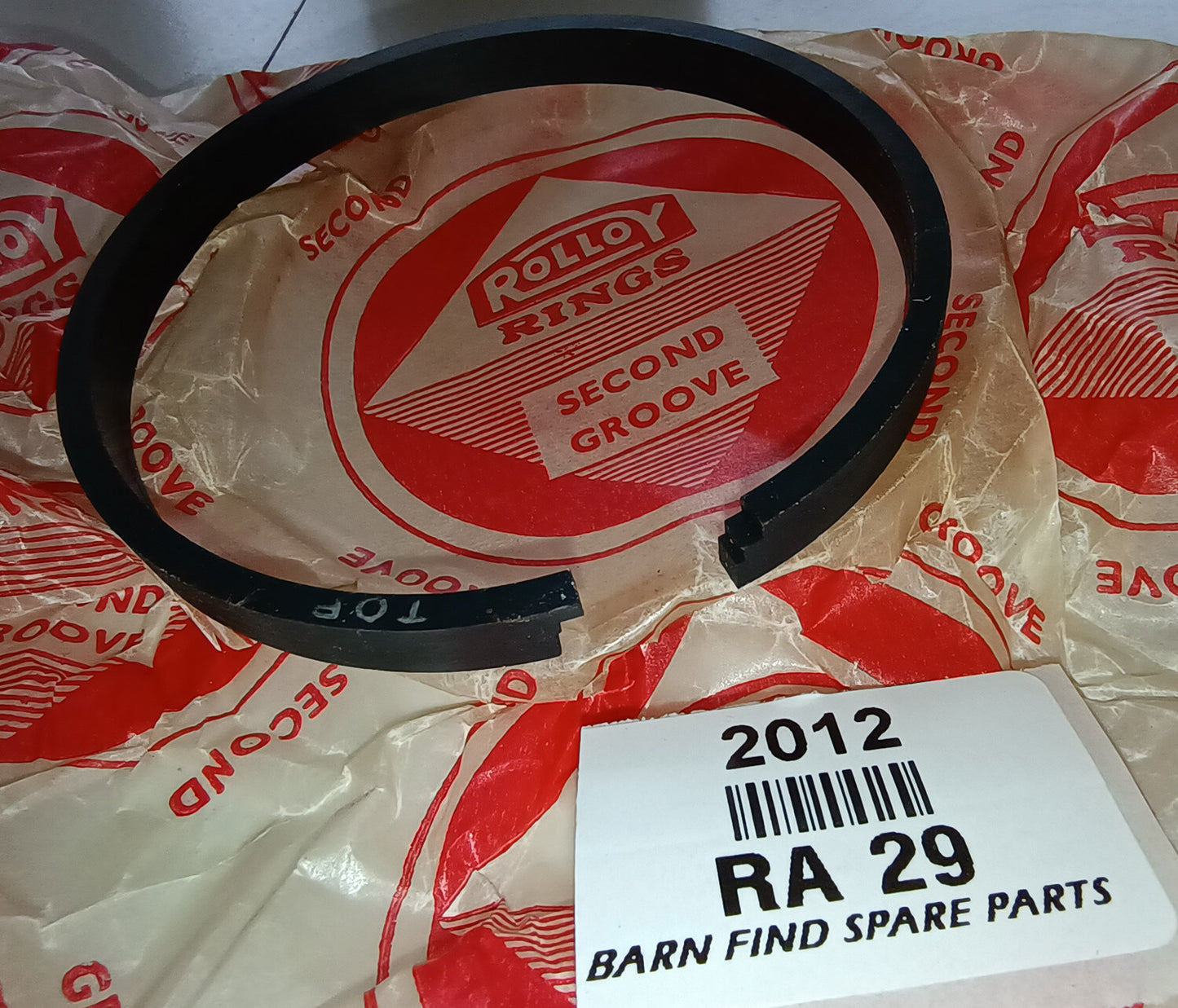 Original New Old Stock RA 29 piston ring set - British Leyland genuine parts and4
