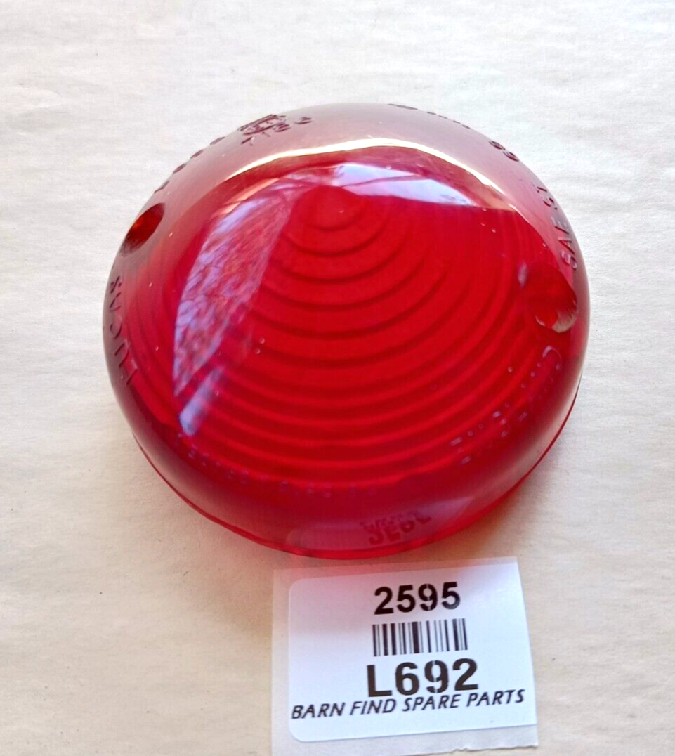 Original VINTAGE Stock Lucas L692 Red plastic lamp lens used0