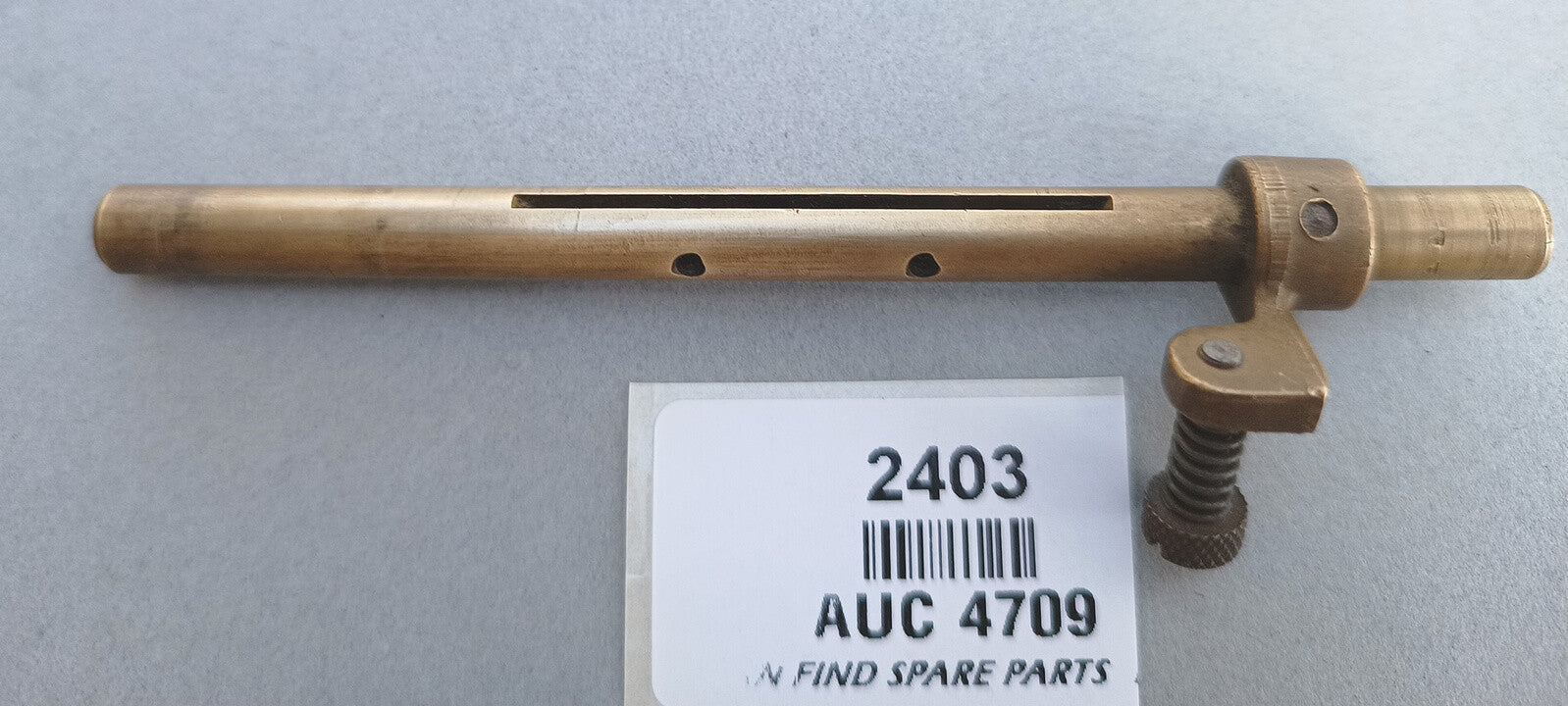 SU Brass USED Throttle Stop Left Hand & Spindle AUC 4709, Used Condition1