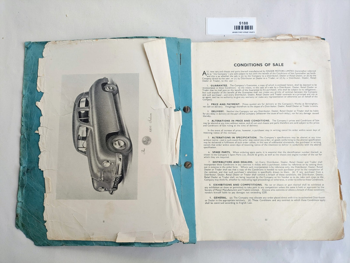 The SM 1500 Technical Service Manual Singer4