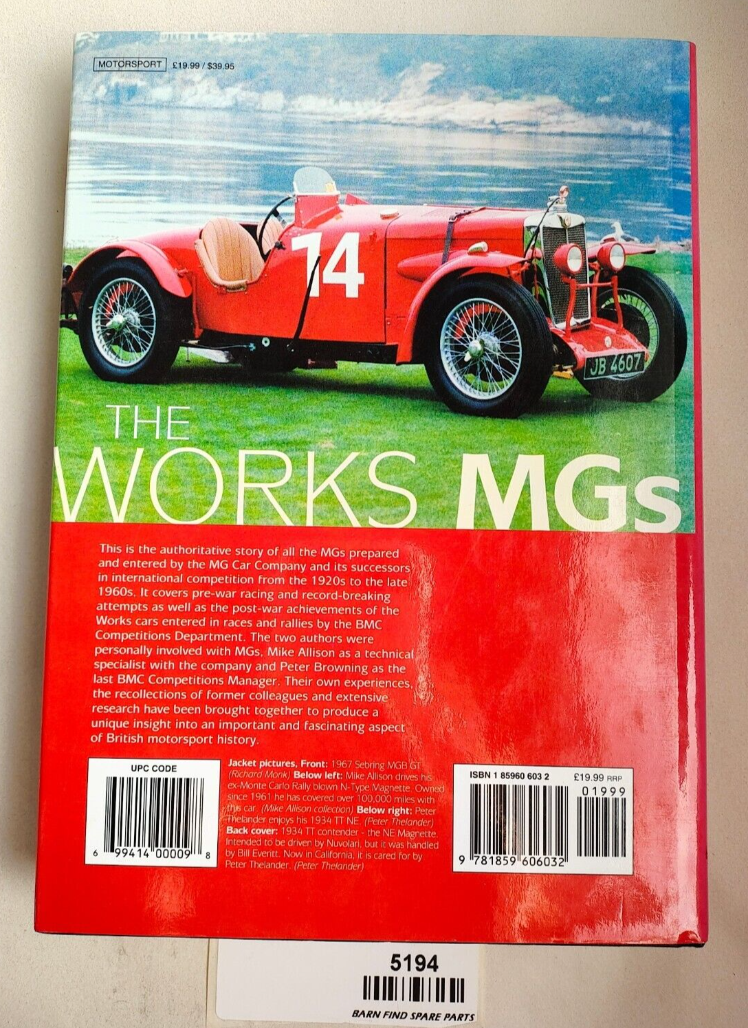 THE WORKS MGs  Haynes 1st Edition 2000 hardcover excellent condition15