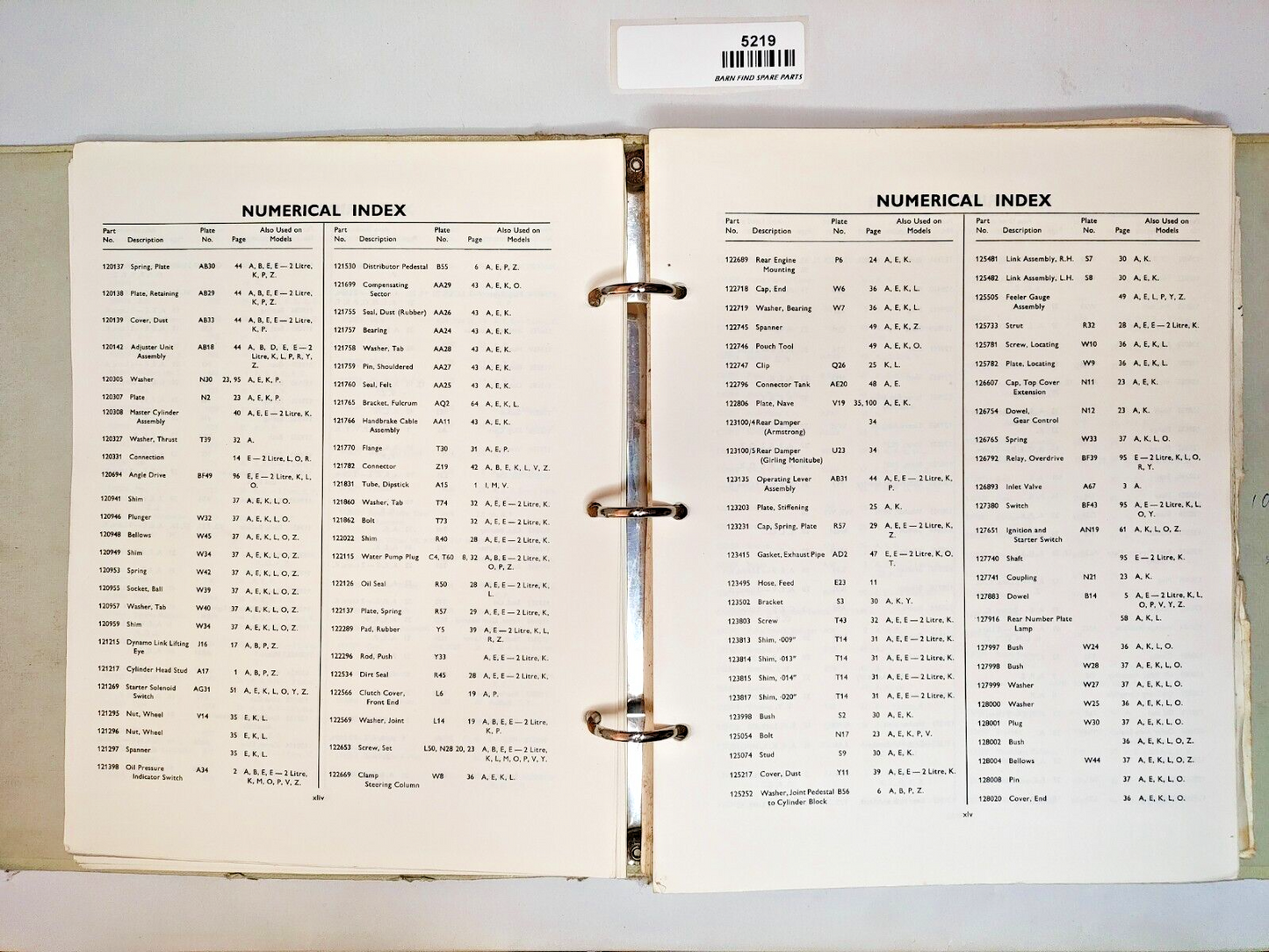 Original Triumph Spitfire Mk3 Sports Car Spare Parts Catalogue7