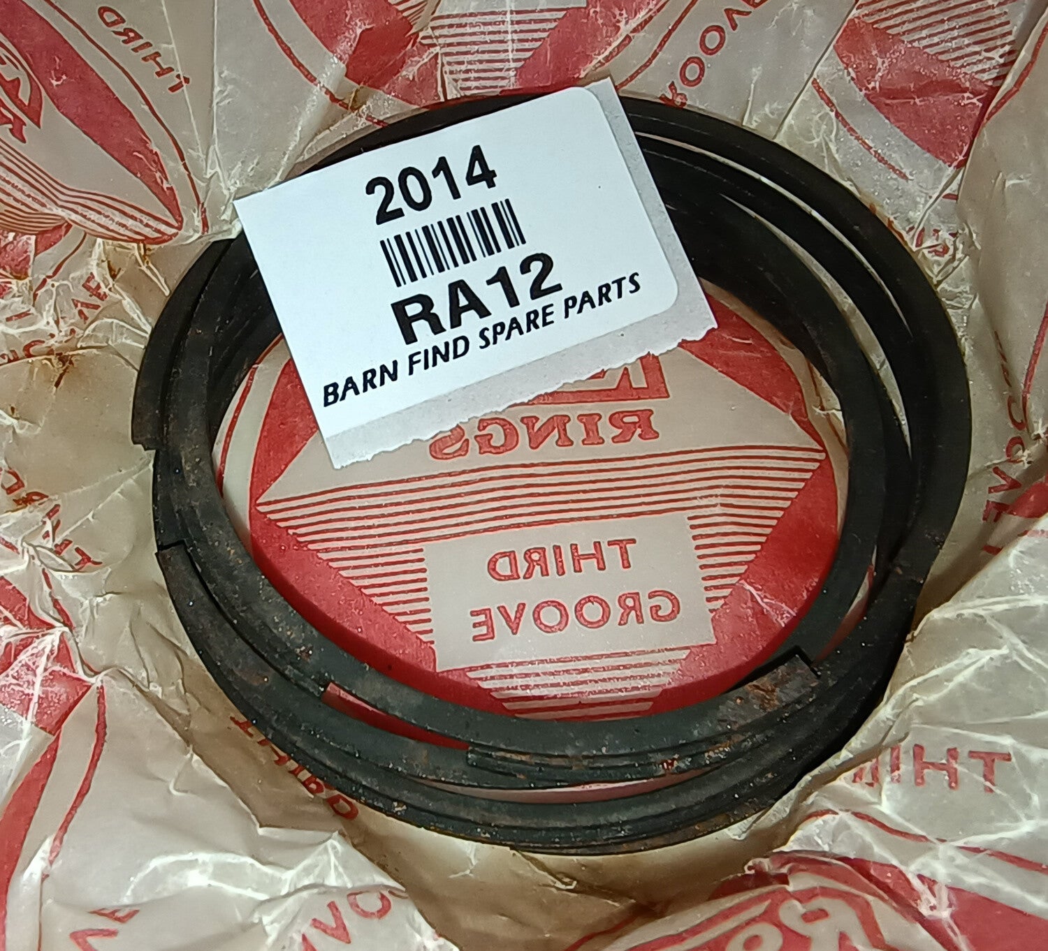 Original New Old Stock RA12 Chrome Oil Ring piston ring set - British Leyland3