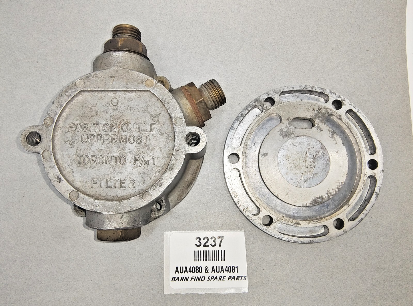 SU Fuel Pump body AUA4080 & SU Fuel Pump Plate AUA4081 Good used condition0