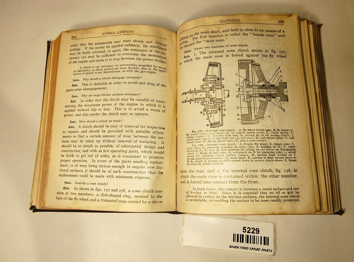 Antique book 1915 Audels Automobile Guide With Questions & Answers11