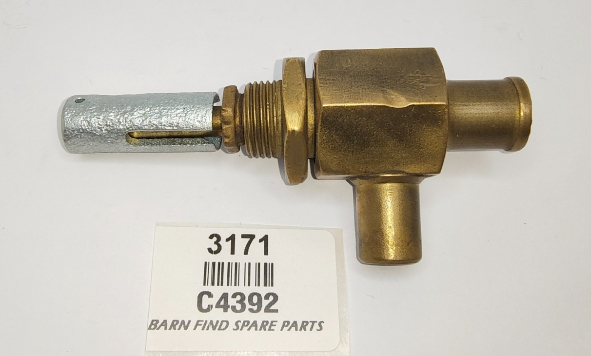 Original Jaguar XK early solid brass Heater Valve good used condition C43921
