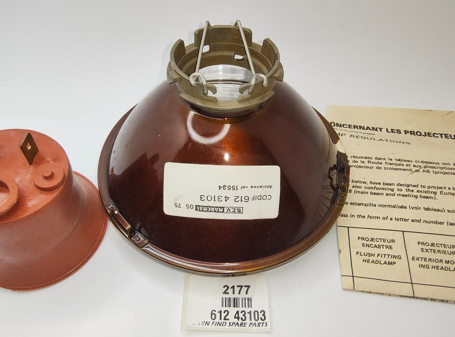 Original 5 1/2 inch SEV Marchal Light, 612 431033