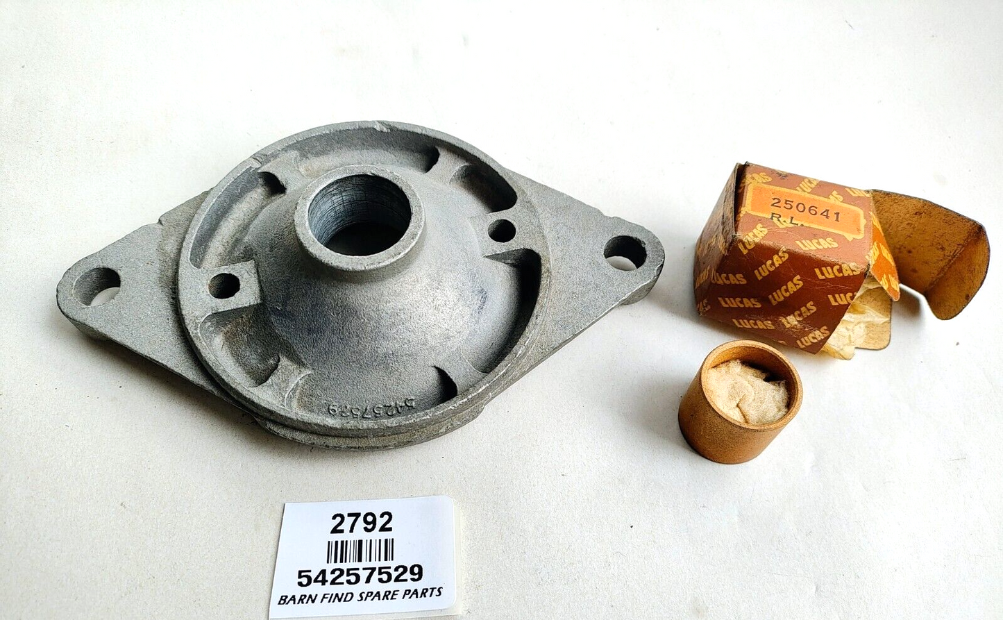 Lucas Starter Motor   Drive End Bracket, 54257529 FR8. New Old Stock.0