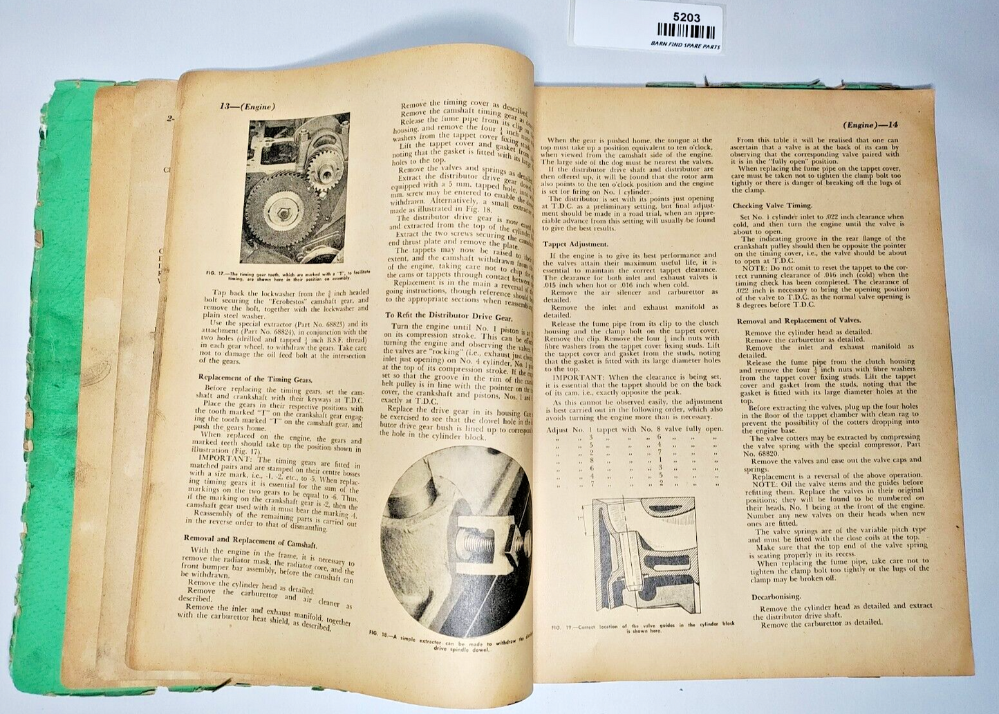 Morris Oxford Series 'MO' 1948 to 1954 service manual soft cover 1956 edition6