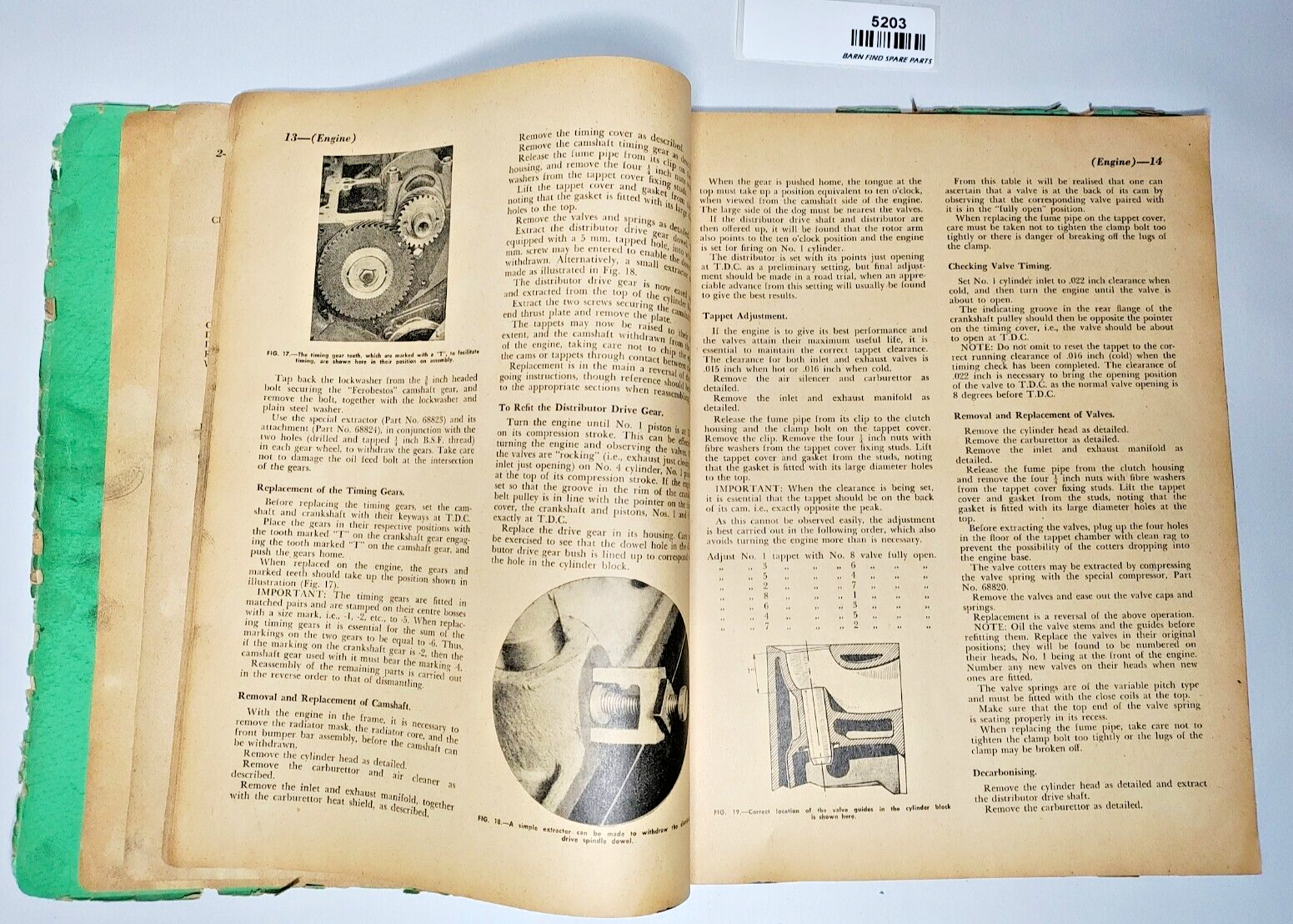 Morris Oxford Series 'MO' 1948 to 1954 service manual soft cover 1956 edition6