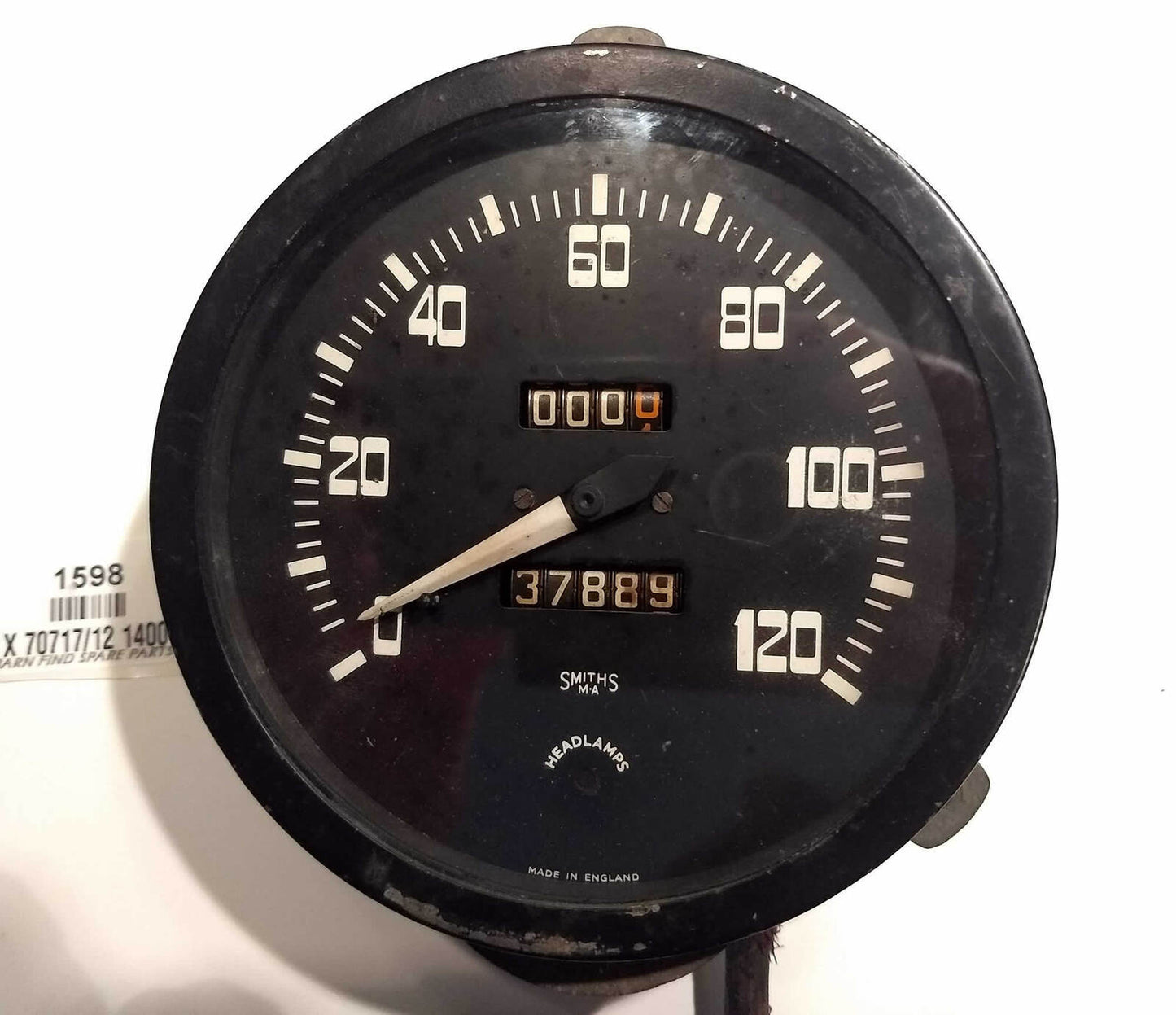 Smiths Speedometer X 70717/12 1400 From a 1950 Jaguar Mk5 showing 37889 Miles0