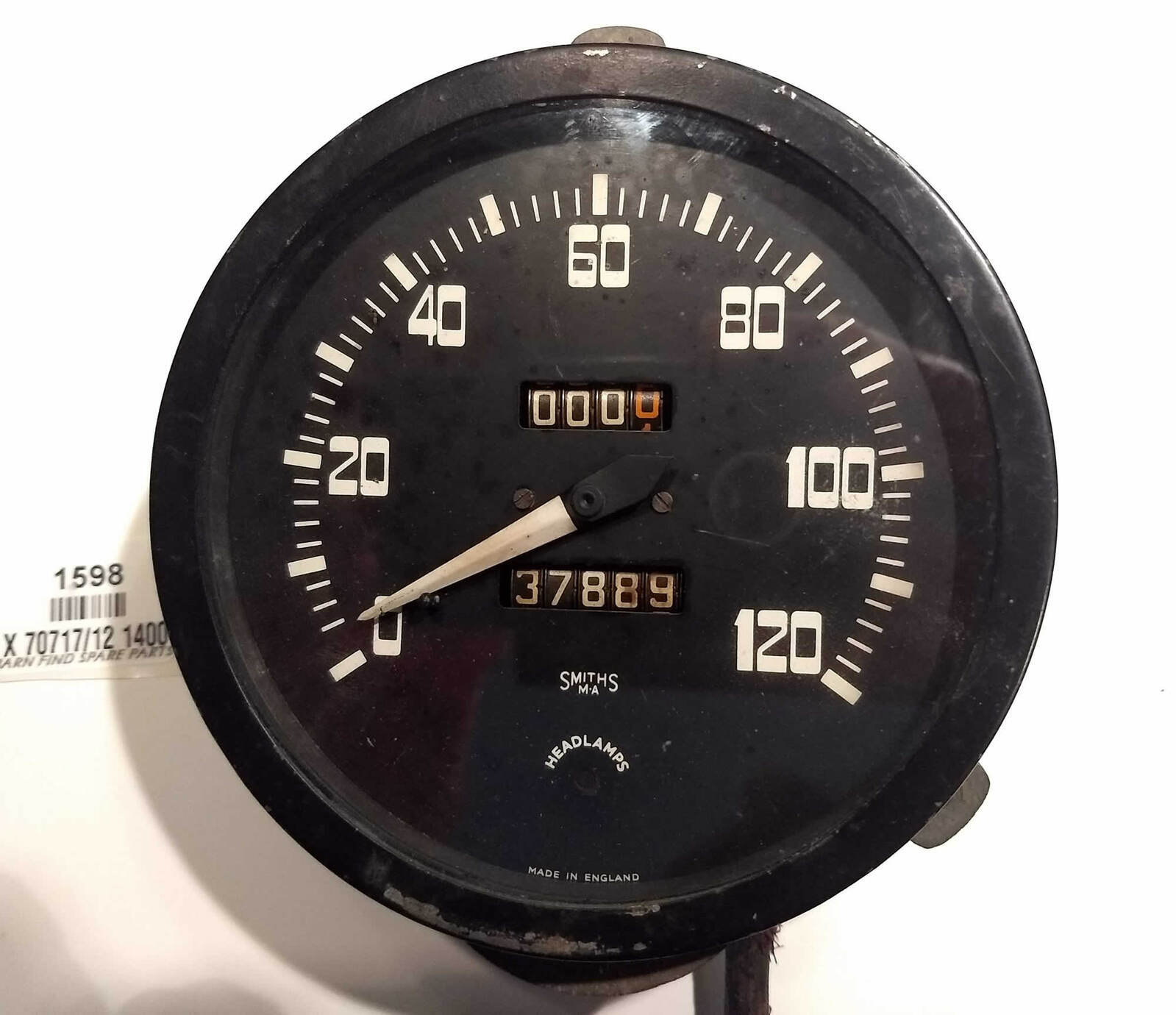 Smiths Speedometer X 70717/12 1400 From a 1950 Jaguar Mk5 showing 37889 Miles0