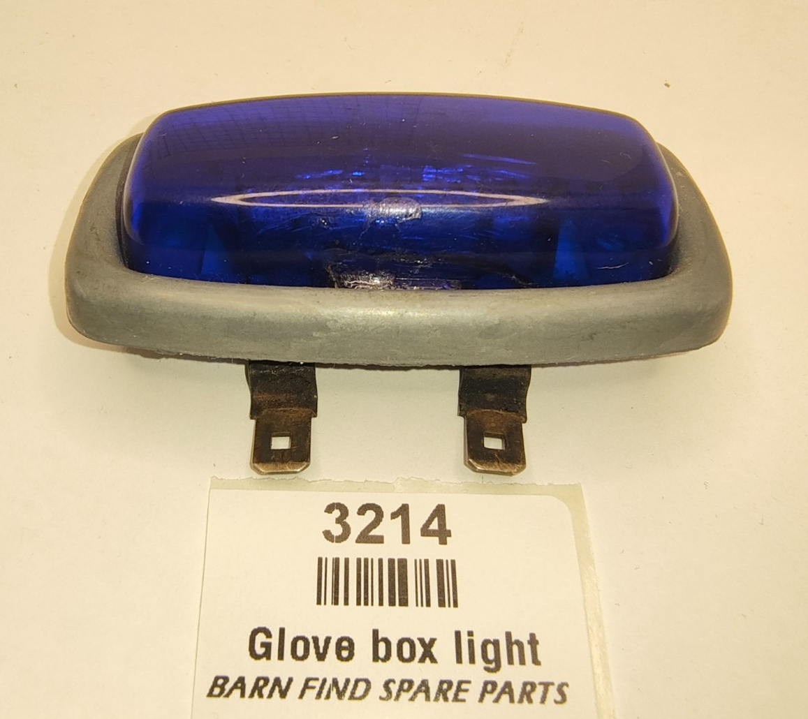 Original Jaguar Mk2 S Type Daimler BLUE GLASS Glove Box Light good used5