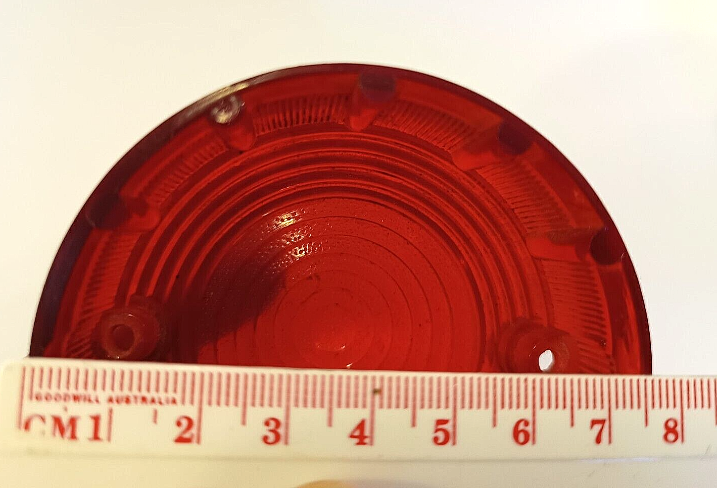 Original VINTAGE Stock Lucas L692 Red plastic lamp lens used9