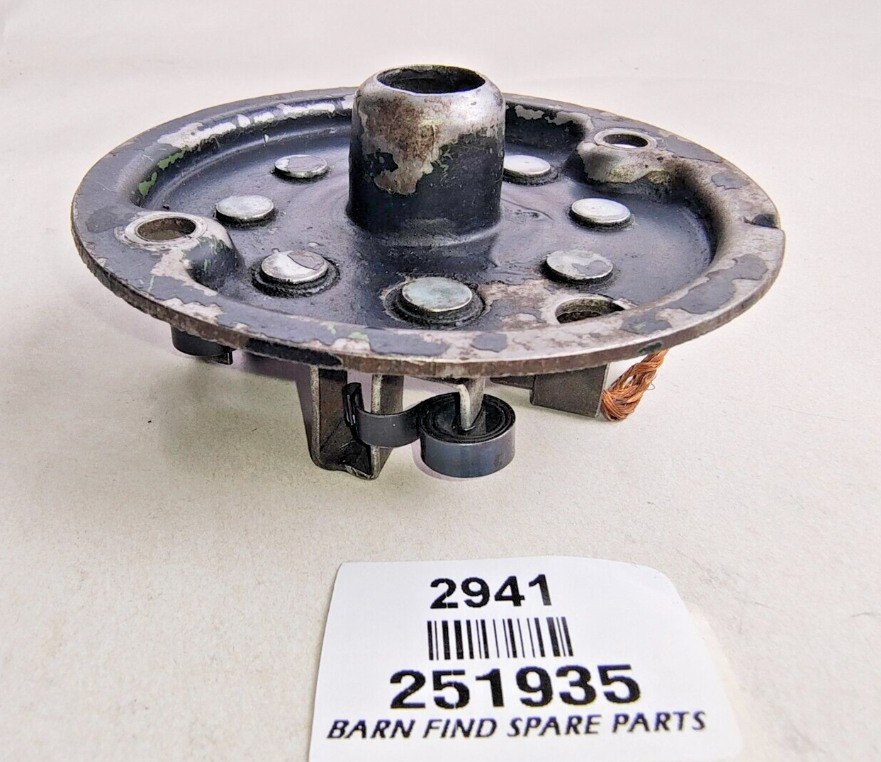 Lucas Original USED Starter Motor metal commutator end plate /bracket 2519356