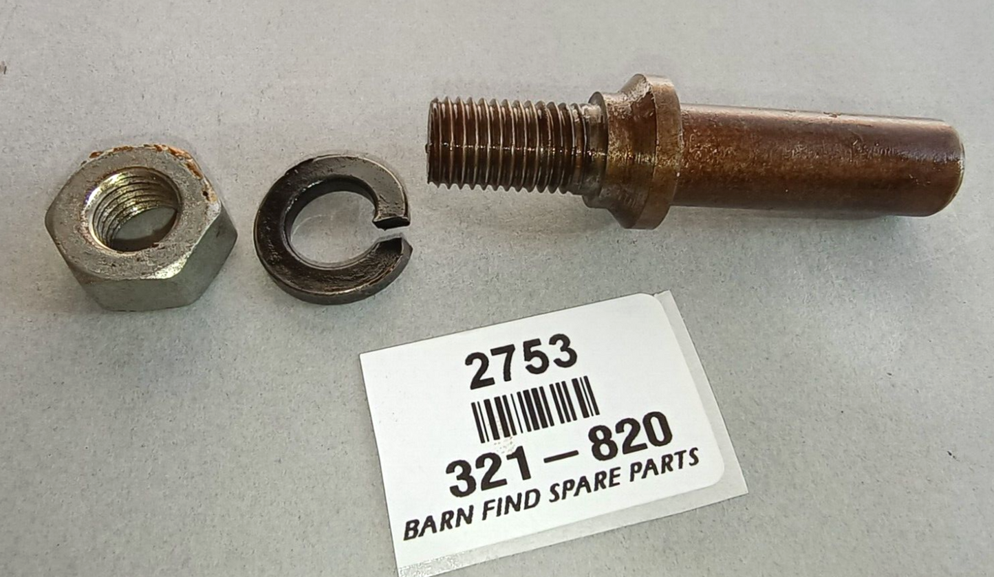 Stud Pin Shocker Link 321-820 with Nut 311-280 incl. Spring washer Rear MG TC1