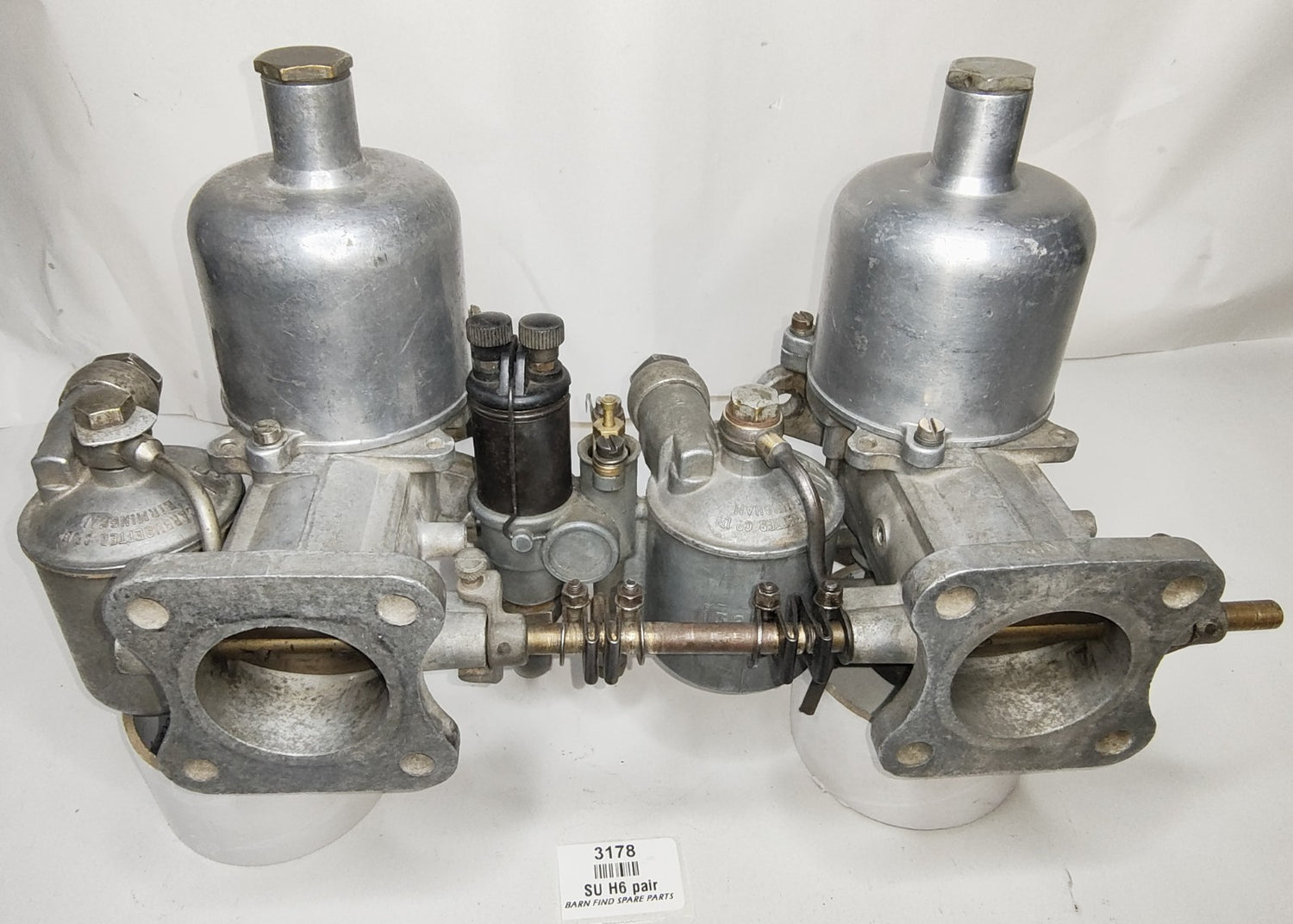 Original USED set of SU H6 1 3/4" AUC 6040 AA 4067 fixed jet Carburettors Carbie0