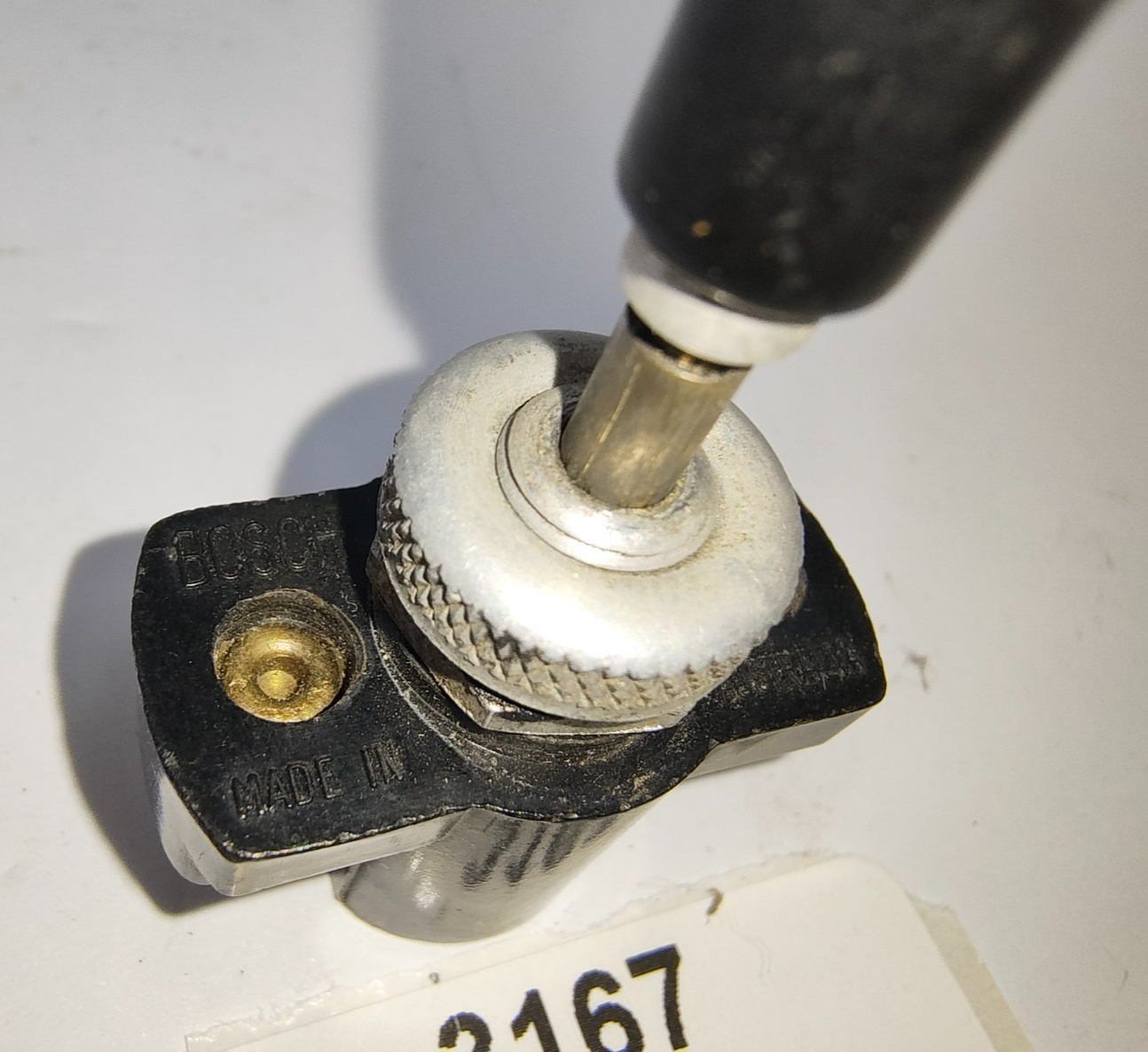 Classic car Bosch 101 black used push pull switch with turned bezel7