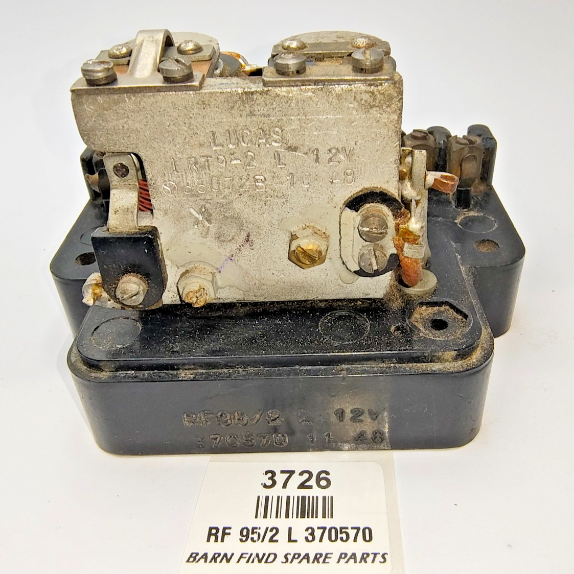 ORIGINAL Used LUCAS RF95/2 L 12V Voltage Regulator 370570 Date Stamped 11 4812