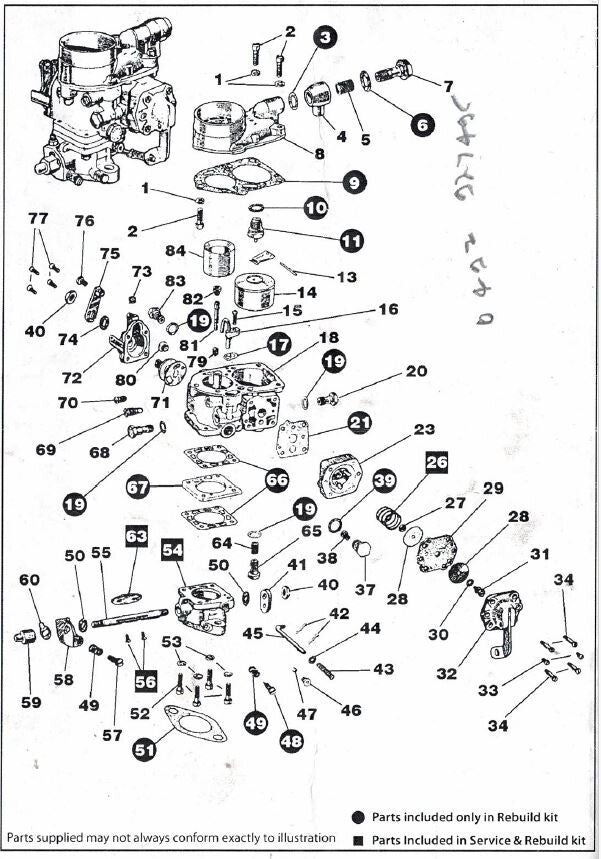 Zenith ZRK3 rebuild kit - there are some parts missing and some parts extra. NOS12