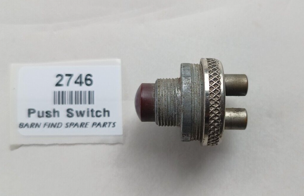 Vintage red/brown Bakelite Push button starter ignition switch screw connectors2