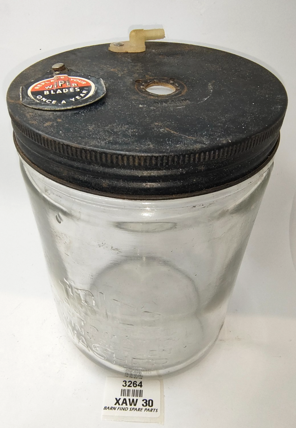 Trico Original Windscreen Washer round cylindrical glass Jar Bottle XAW30 XAW 300