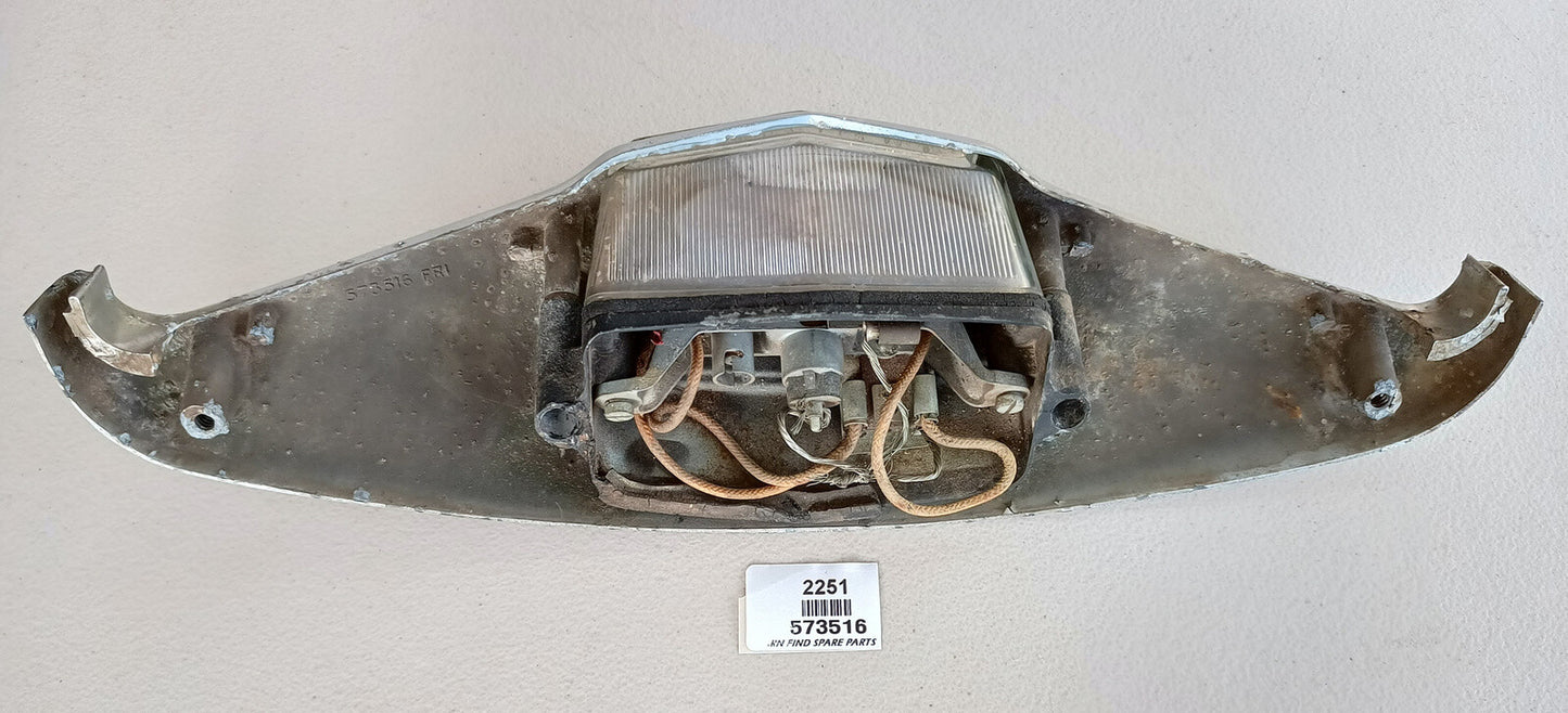 Jaguar Mk2 reversing light and number plate plinth unit, 573516. Used Condition.2