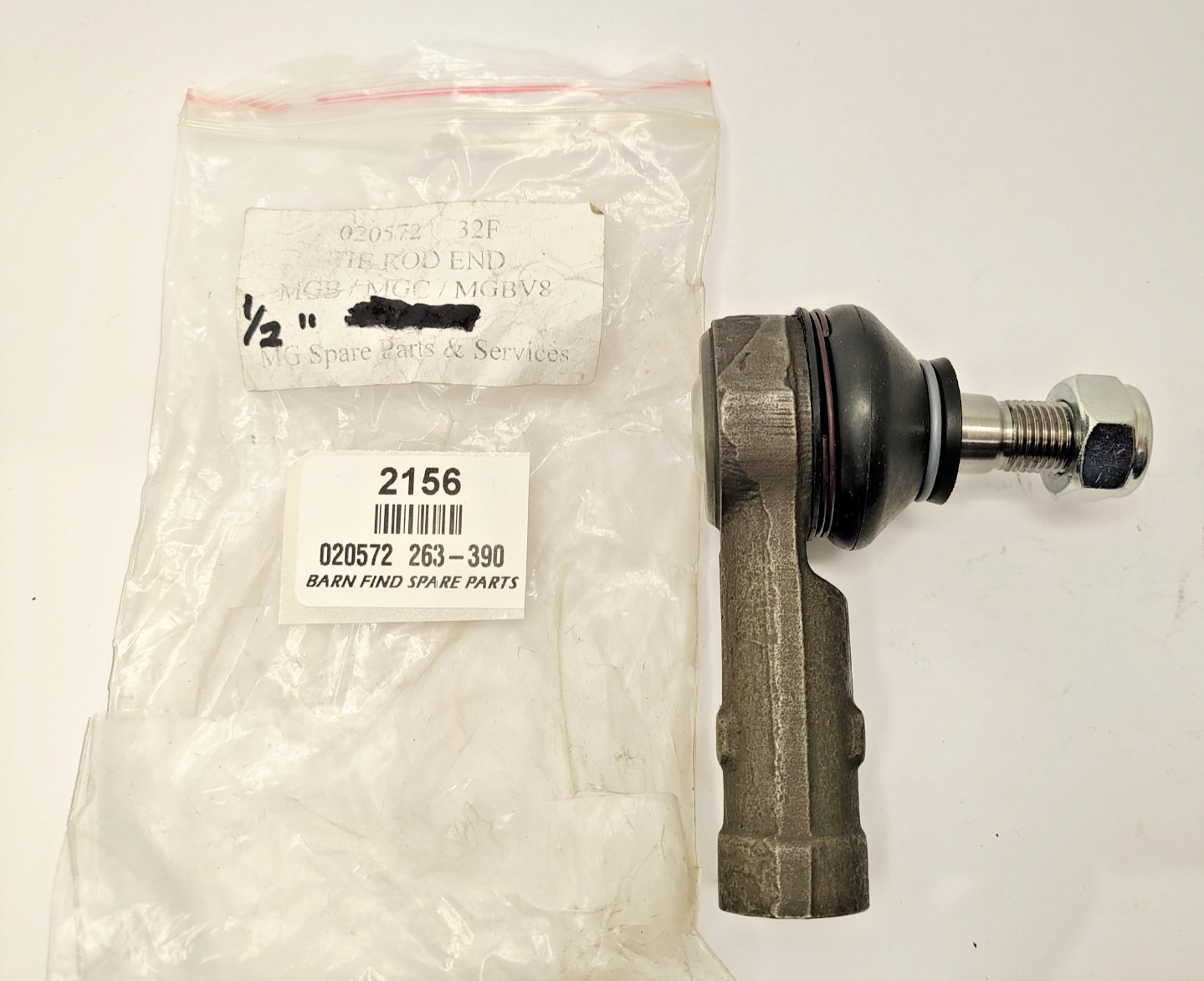 Tie Rod End  1/2" 020572 263-390 jlm9726  New Old Stock0