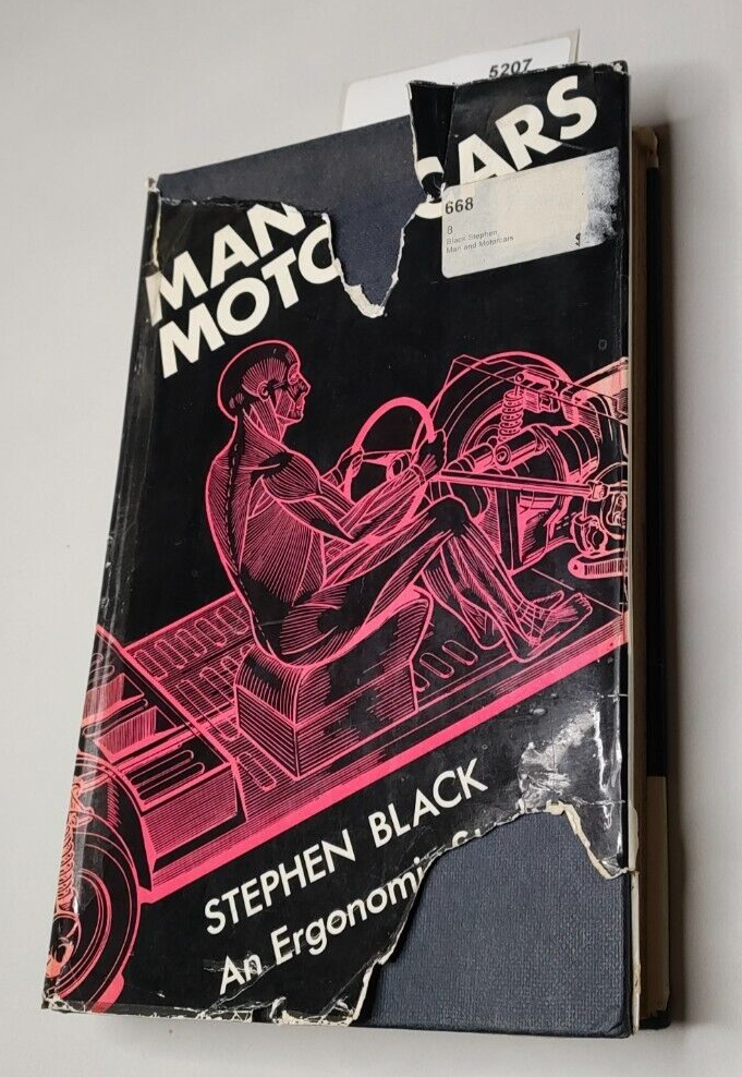 Man and Motor Cars book by Stephen Black hardcover 1966 first edition0