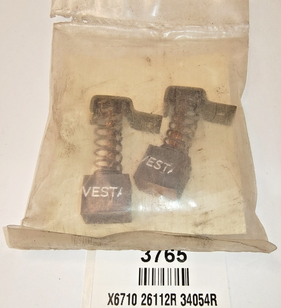 VESTA DUCELLIER Starter Motor Brush set X6710 Alt: 26112 R 34054 R New Old Stock1