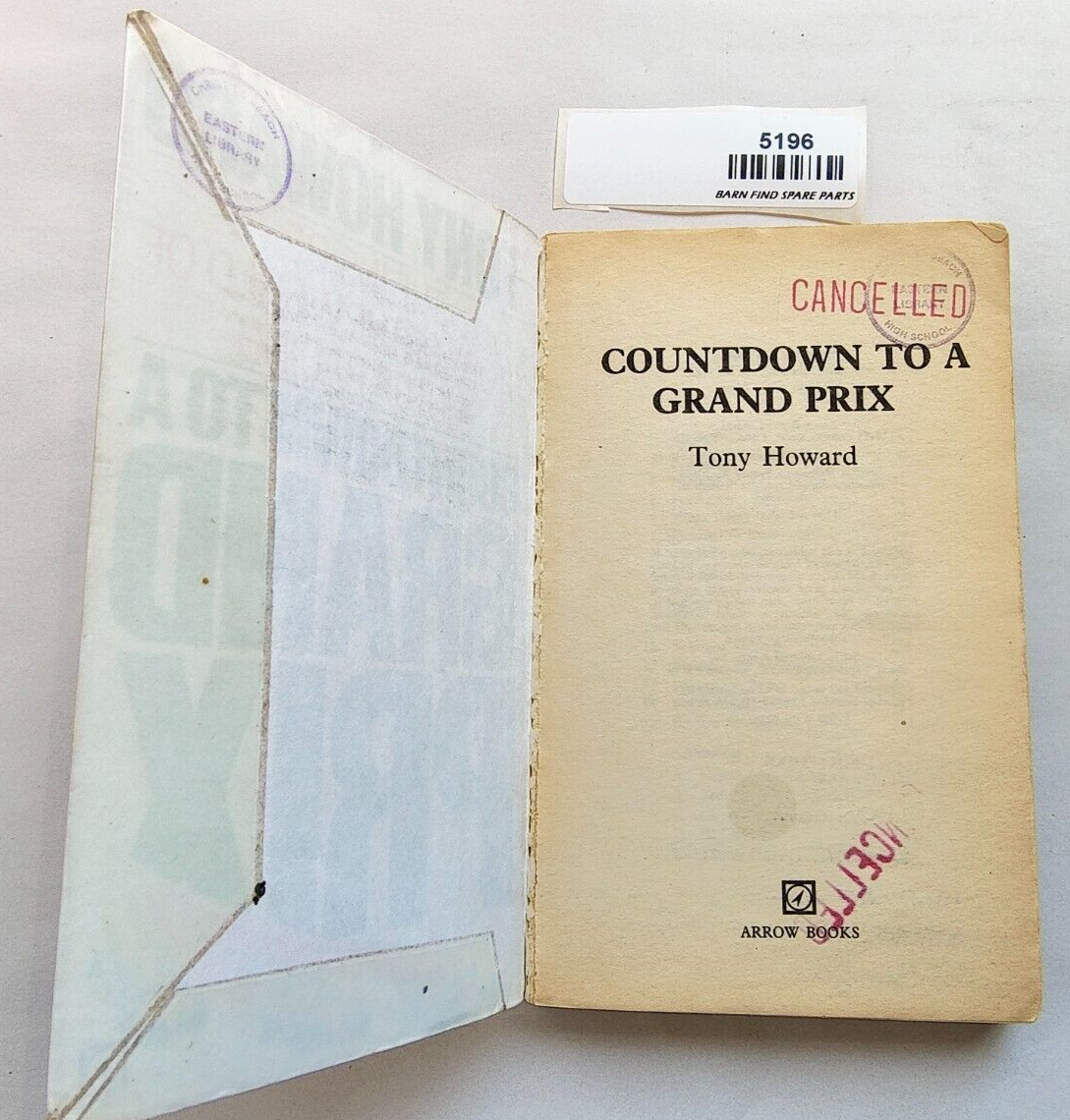 Countdown to a Grand Prix By Tony Howard preowned soft cover3