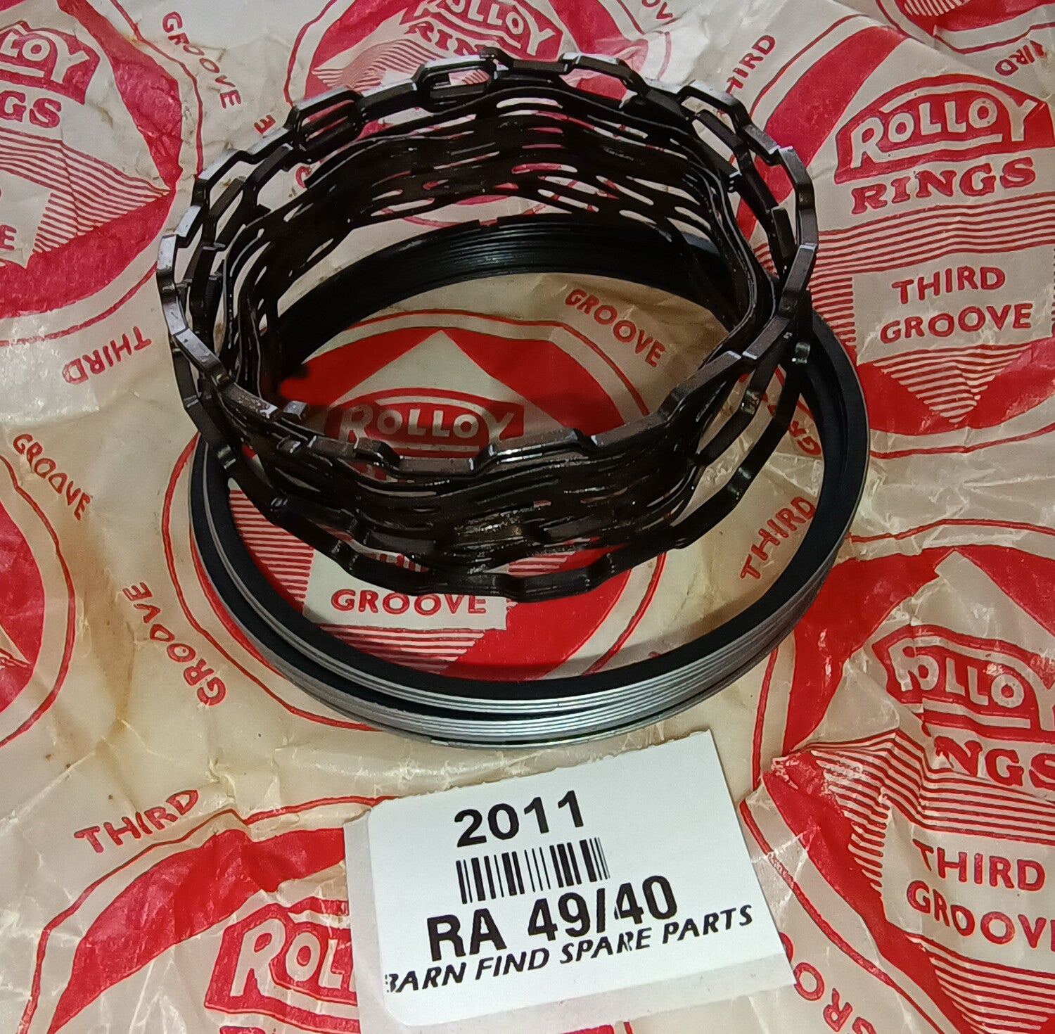 Original New Old Stock RA 49 40 piston ring set - Rover / British Leyland4