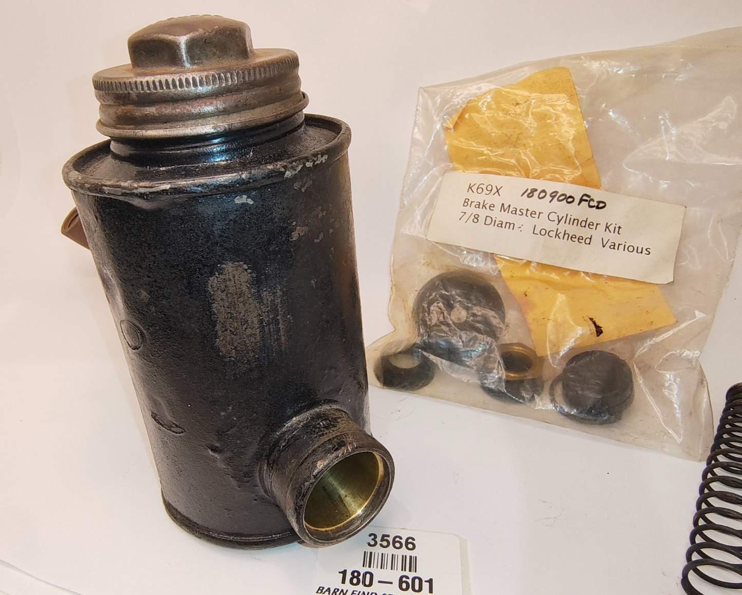 Original used Lockheed 7/8 inch Brake Master cylinder Suits MG TA TB TC 1936-502