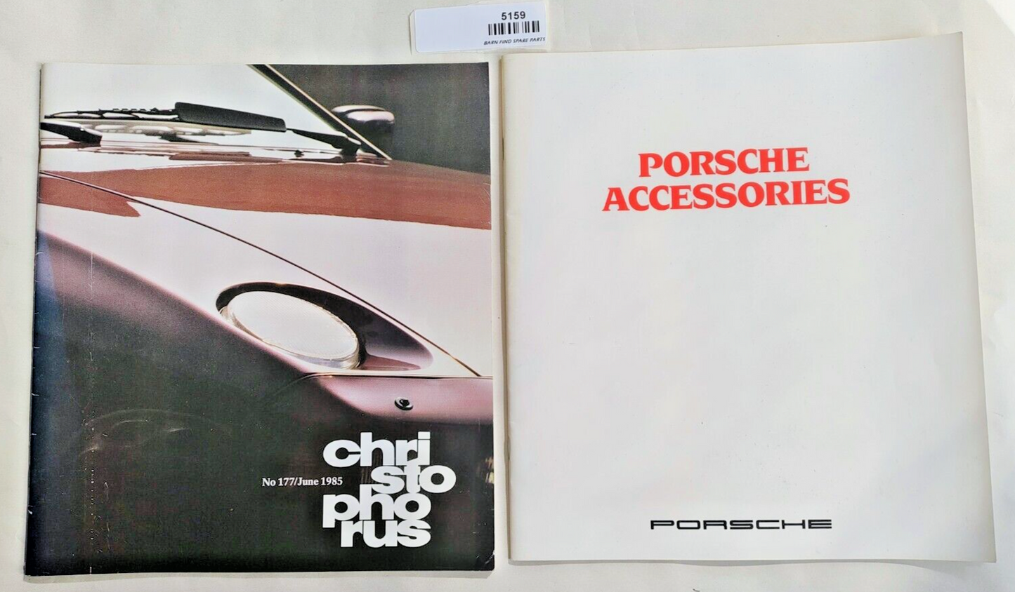 Porsche Christophorus Magazine #177 June 1985 & Porsche Accessories catalogue0