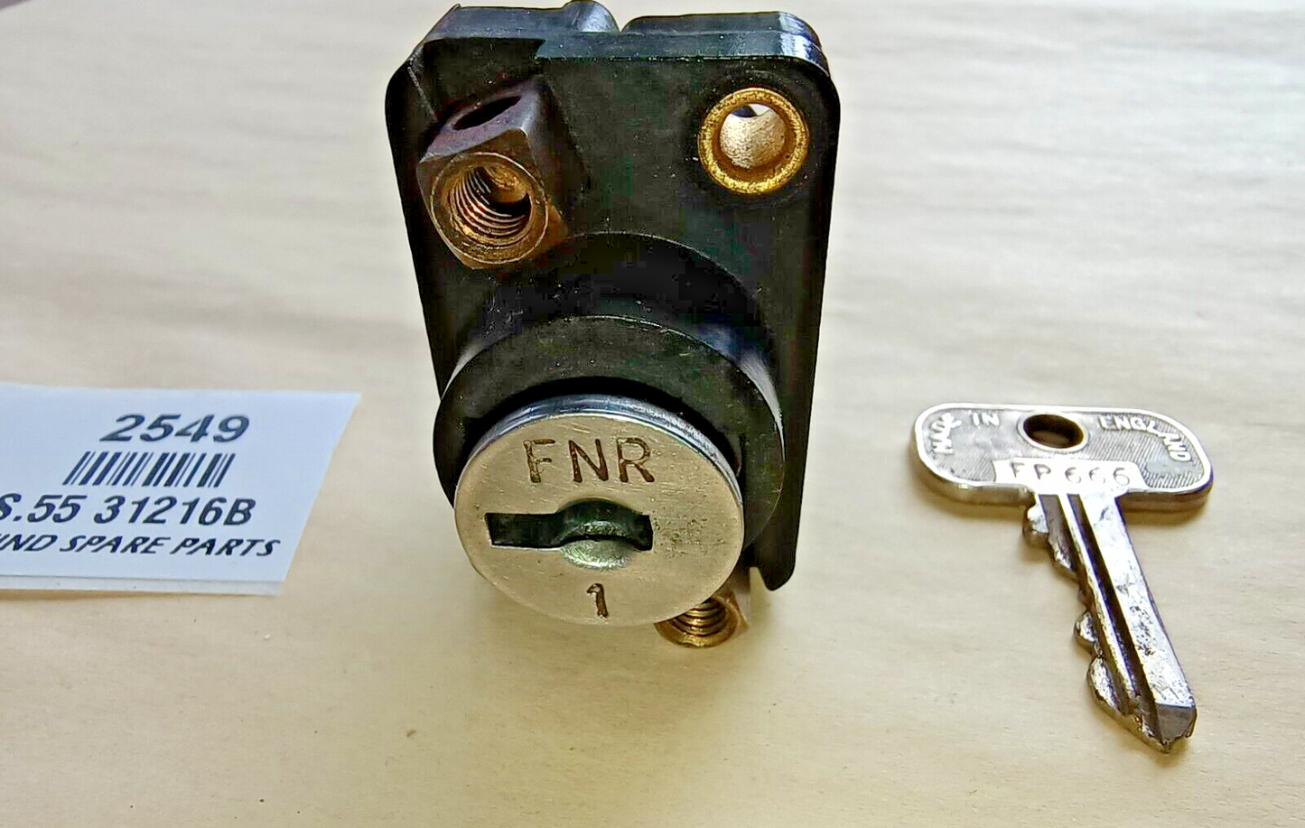 Lucas Original Ignition Switch S.55 31216B, Used Condition4