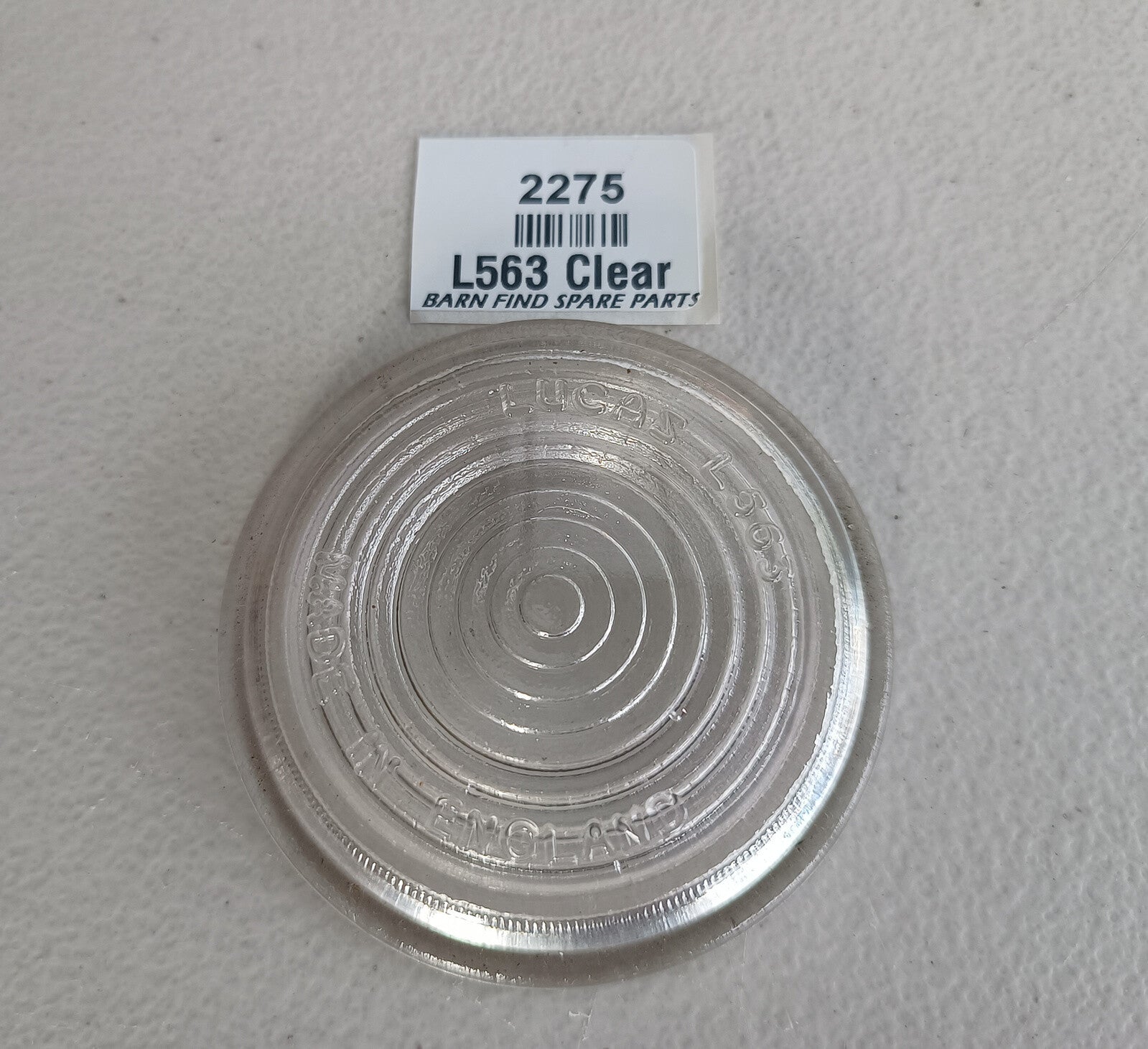 Lucas Original Clear Glass Lens, L563. Used Condition1