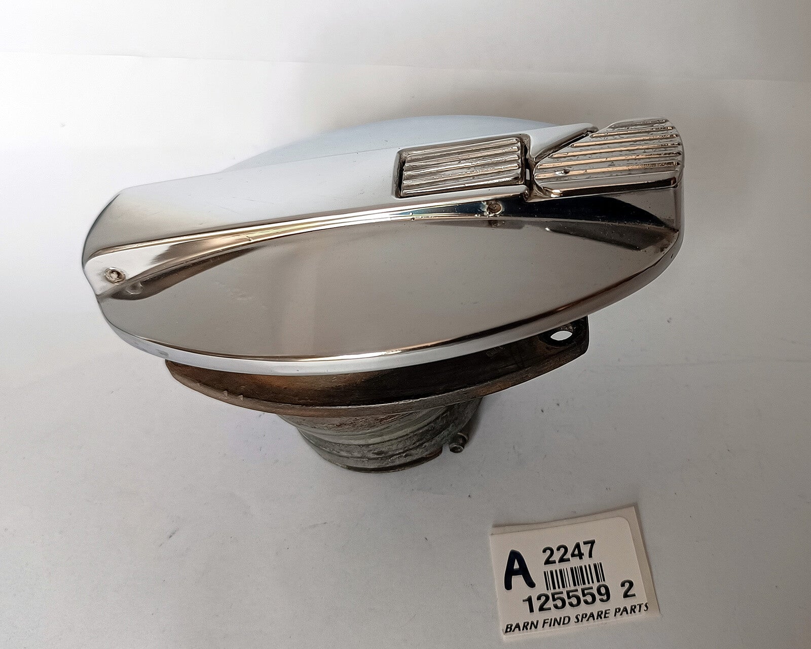 Jaguar Chrome Thin Fuel Filler Cap, 125559 2. Used Condition0
