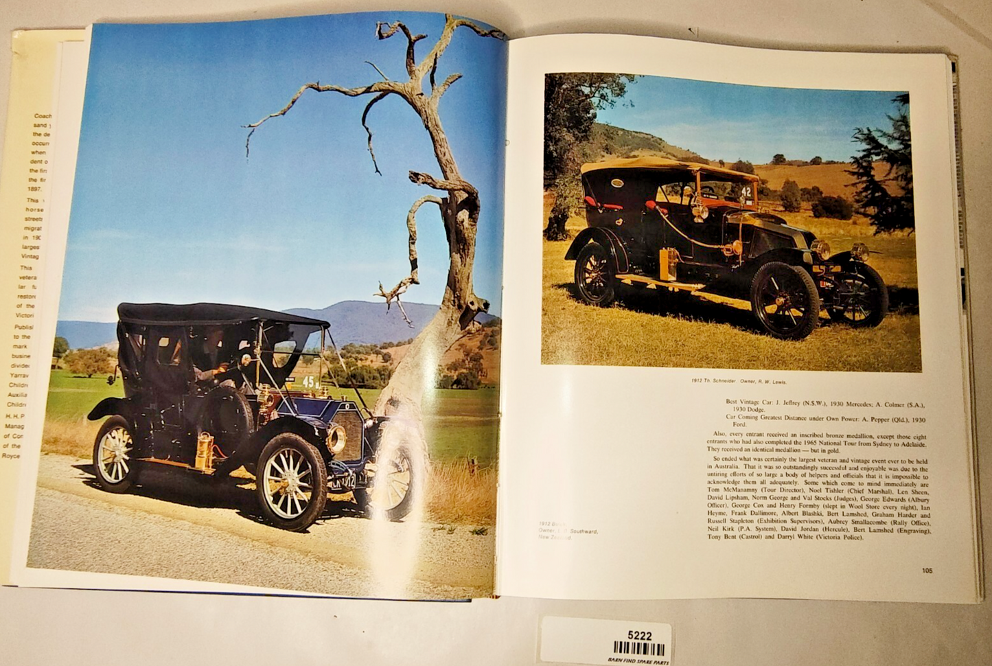 Signed 1st Edition The James Flood Book of Early Motoring Hardcover 19687