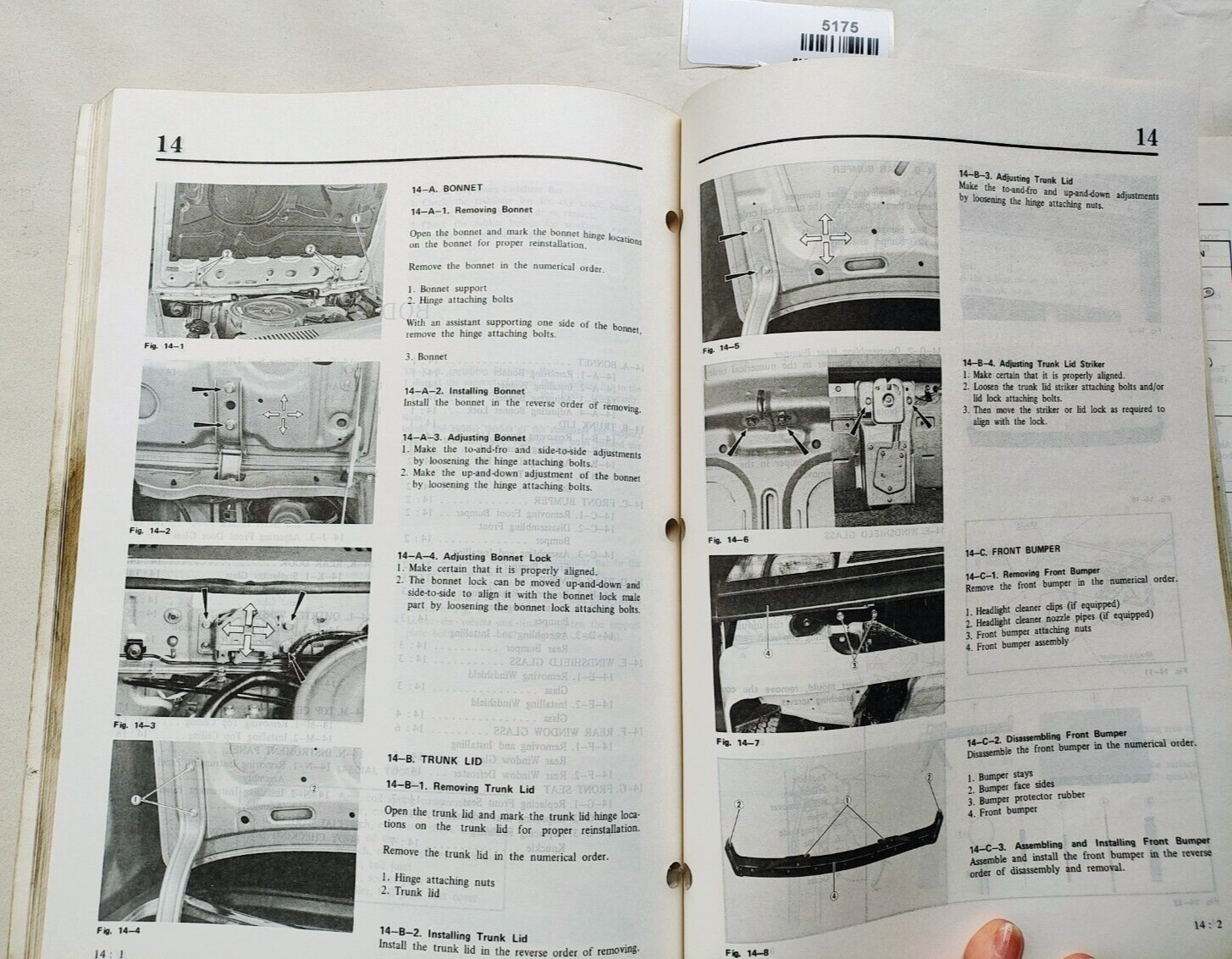 Original MAZDA 626 genuine dealer workshop manual 1978 pre-owned7