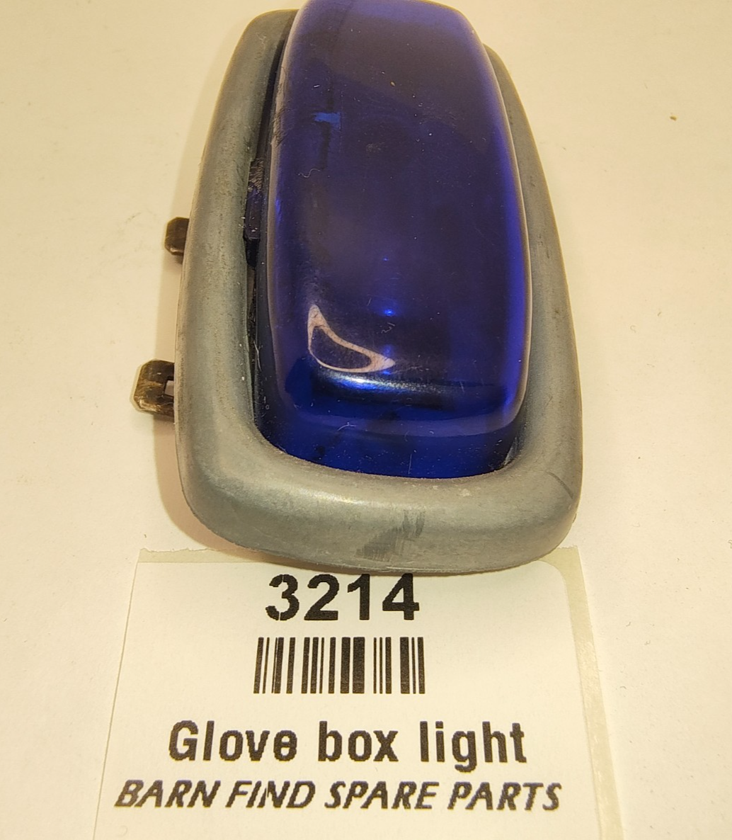 Original Jaguar Mk2 S Type Daimler BLUE GLASS Glove Box Light good used6